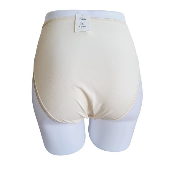 Elila Shiny Satin & Microfiber Cream Panty 3307 Everyday Lg Tummy Control Disc. - Picture 3 of 8